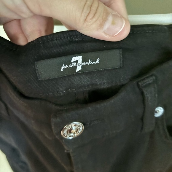 7 for All Mankind ripped sequin skinny - Picture 5 of 7